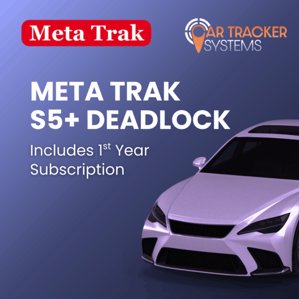 Meta Trak S5 Plus Deadlock - includes 1st year subscription with Car Tracker Systems